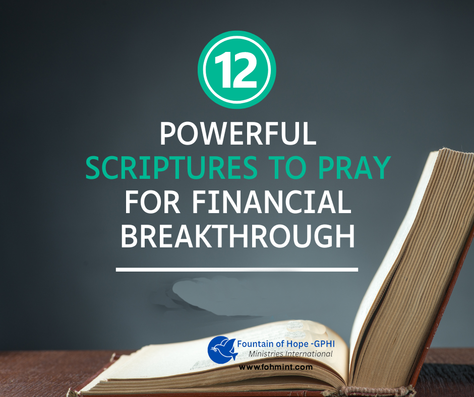 12 Bible Verses for Financial Breakthrough