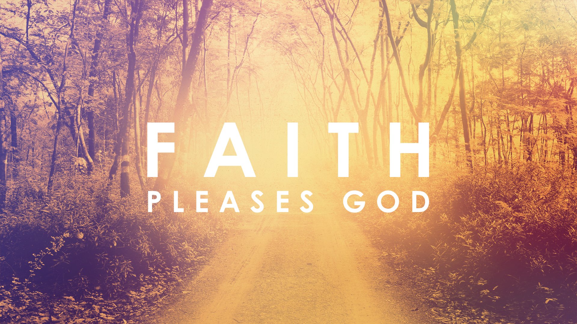 Faith pleases God